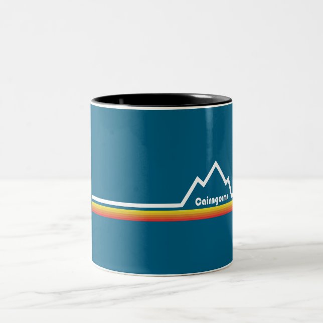 Cairngorms National Park Scotland Two-Tone Coffee Mug (Center)