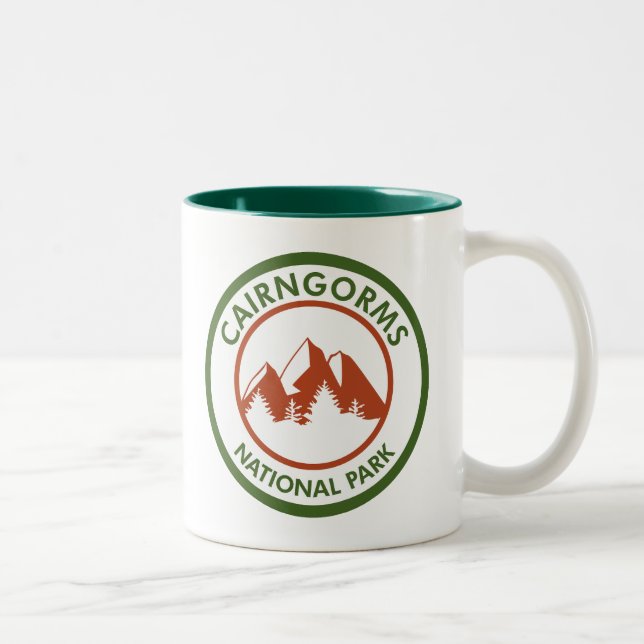 Cairngorms National Park Scotland Two-Tone Coffee Mug (Right)