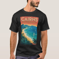 Cairns Australia Illustration Travel Art Vintage