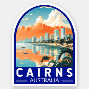 Cairns Australia Travel Art Vintage