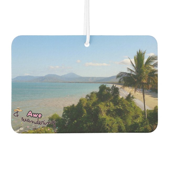 Cairns beach car air freshner car air freshener (Front)