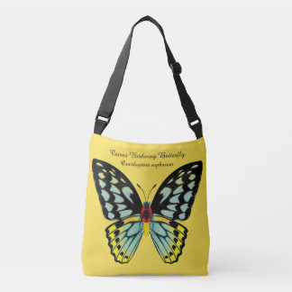 Cairns Birdwing Butterfly Dorsal and Ventral Crossbody Bag