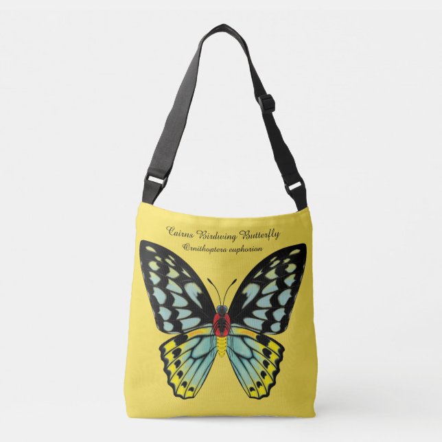 Cairns Birdwing Butterfly Dorsal and Ventral Crossbody Bag (Front)