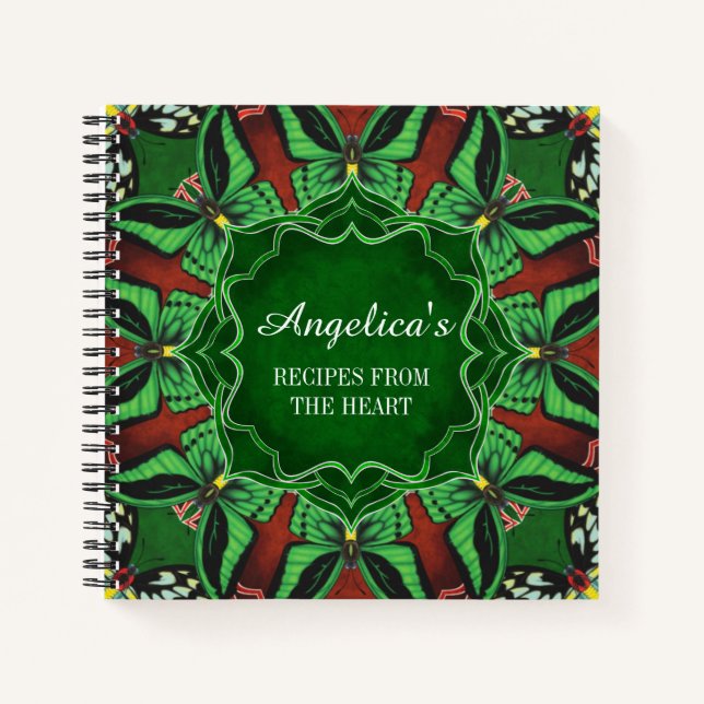 Cairns Birdwing Butterfly Recipe Notebook (Front)