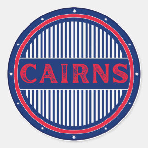 Cairns City Pride Emblem – Australian Identity Classic Round Sticker