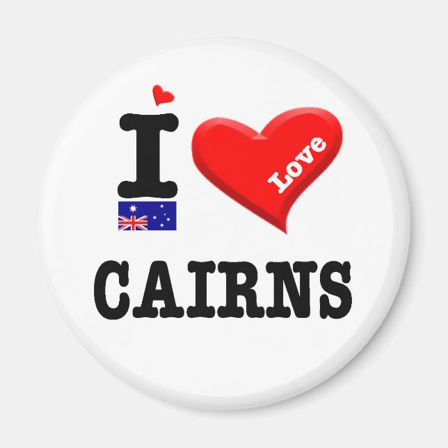 CAIRNS - I Love Magnet (Front)