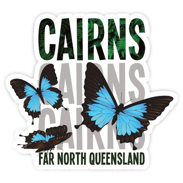 Cairns, Queensland Australia Sticker (Cairns Far North Queensland Sticker)