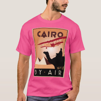 Cairo By Air Retro Vintage Travel T-Shirt