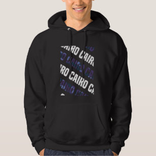 Cairo Camo Pattern Purple Camouflage Hoodie