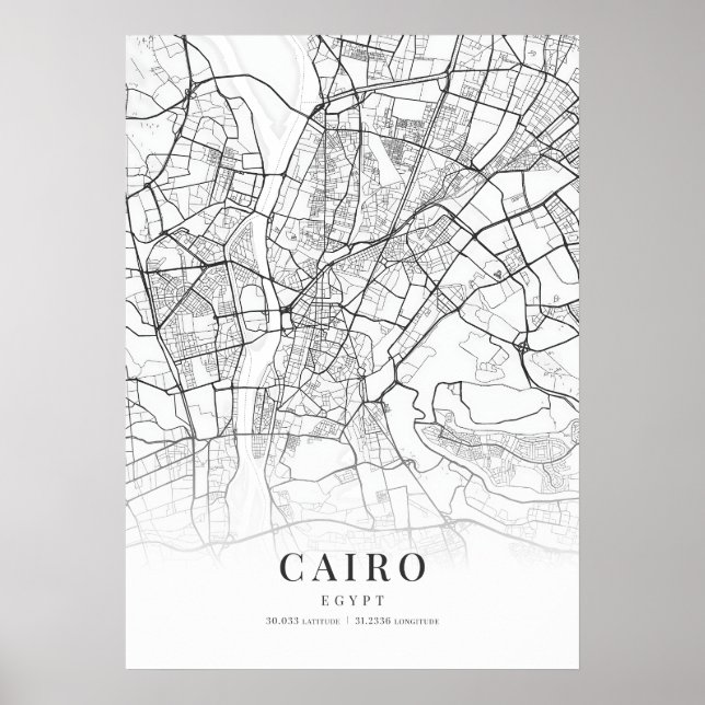 Cairo City Map Poster (Front)
