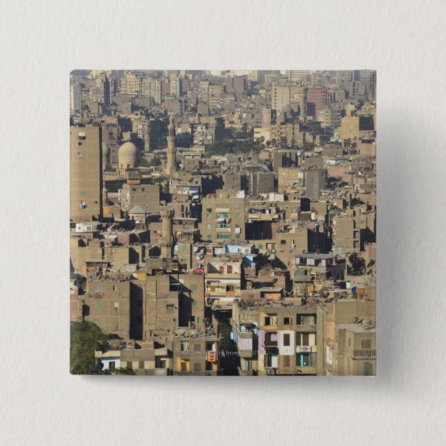 Cairo Cityscape 15 Cm Square Badge (Front)