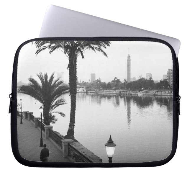 Cairo Egypt, Along the Nile River Laptop Sleeve (Front)