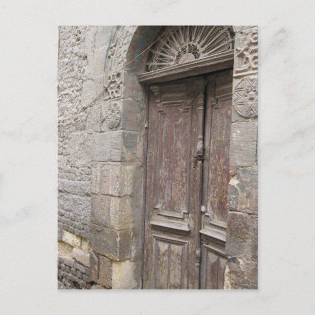 Cairo Egypt Architecture Door postcard (Front)
