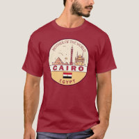 Cairo Egypt City Skyline Emblem