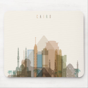 Cairo, Egypt City Skyline Mouse Pad