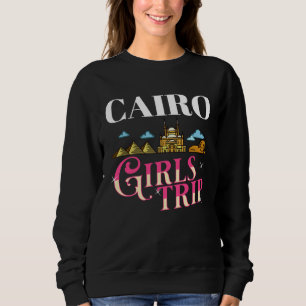 Cairo Egypt City Trip Skyline Map Travel Sweatshirt