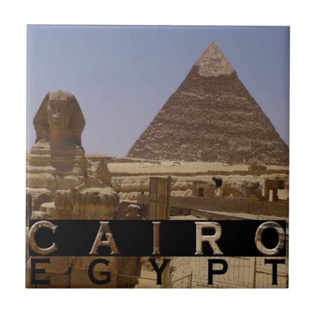 Cairo Egypt Souvenir Ceramic Tile (Front)