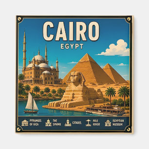 🧲 Cairo Egypt Travel Memory For Vacation Photos Magnet