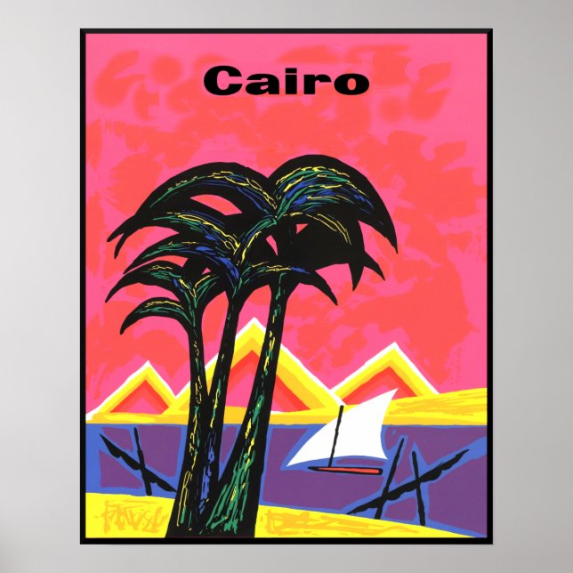 Cairo, Egypt travel poster  (Front)