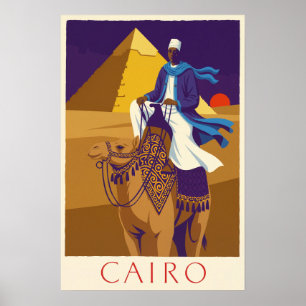 Cairo, Egypt travel poster