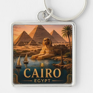 🧲 Cairo Egypt Vacation Keepsake For Travelers 🧲 Key Ring