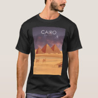 Cairo Egypt Vintage Minimal Retro Travel Poster at