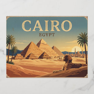 Cairo Egypt Vintage Travel Postcard