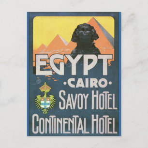Cairo Egypt - Vintage travel poster art Postcard