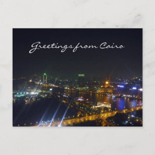 cairo light greetings postcard