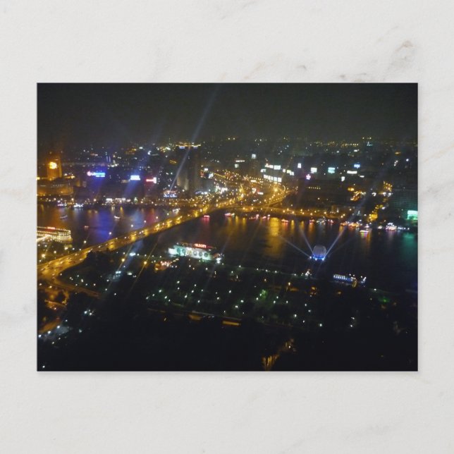 cairo night nile postcard (Front)