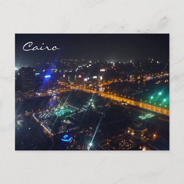 cairo night streets postcard (Front)