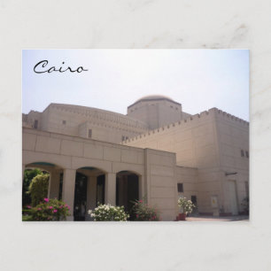 cairo opera house postcard