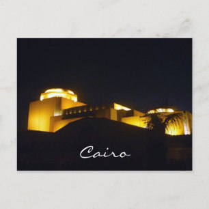 cairo opera night postcard