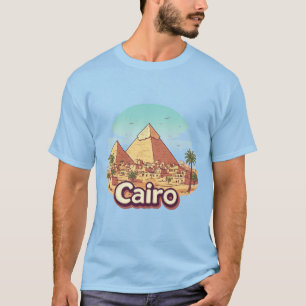 Cairo Pyramids Egyptian Desert Cityscape T-Shirt