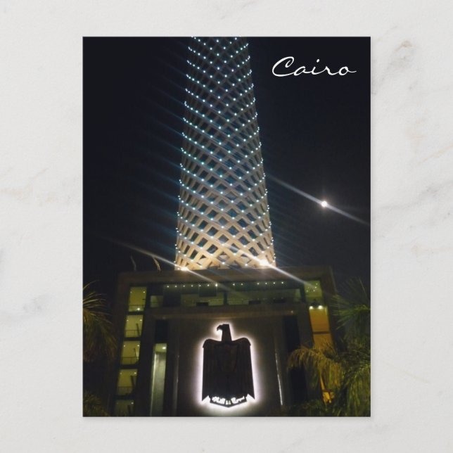 cairo tower bird postcard (Front)