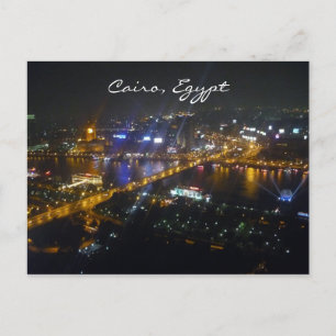cairo view egypt postcard