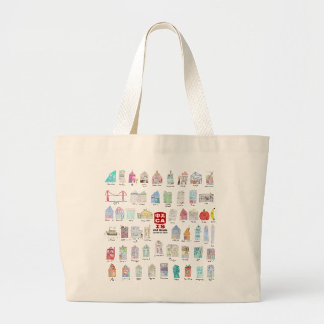 CAIS 2nd Grade Jumbo Tote Bag - Class of 2030 (Front)