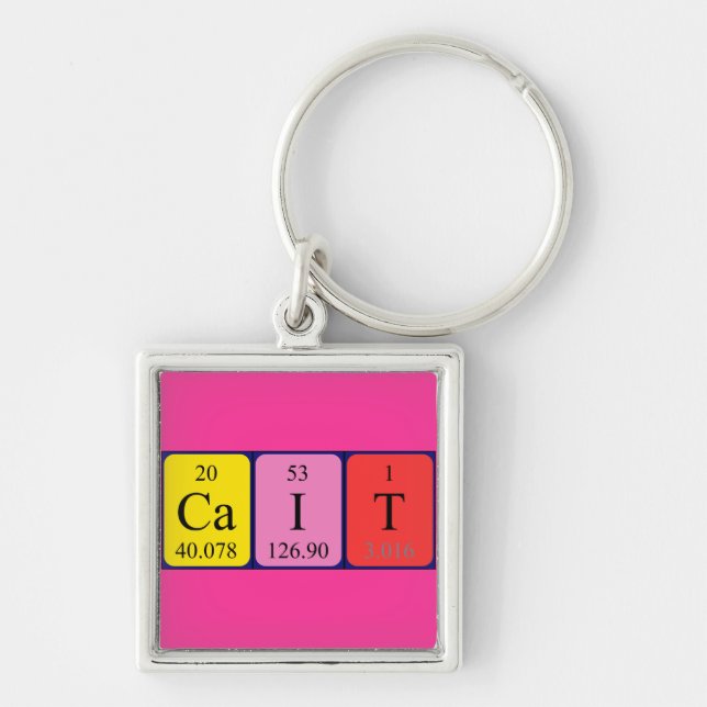 Cait periodic table name keyring (Front)