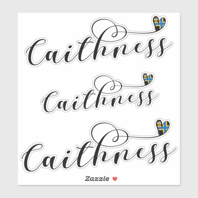 Caithness Heart Flag, Scotland (Sheet)