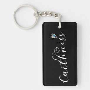 Caithness Heart Flag, Scotland Key Ring