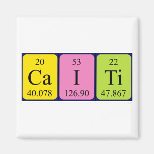Caiti periodic table name magnet
