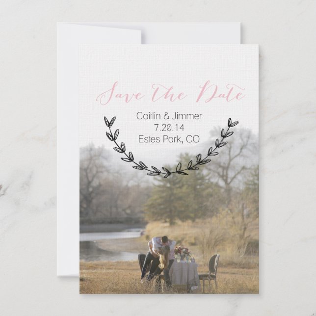 Caitlin & Jimmer Personalised Save the Date 02 (Front)