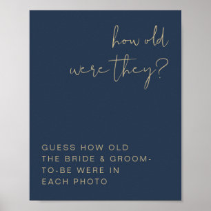 CAITLIN Navy and Gold How Old Were They Sign