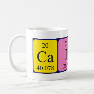 Caitlin periodic table name mug