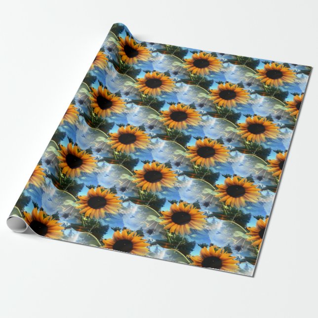 Caitlin's Sunflowers.... Wrapping Paper (Unrolled)