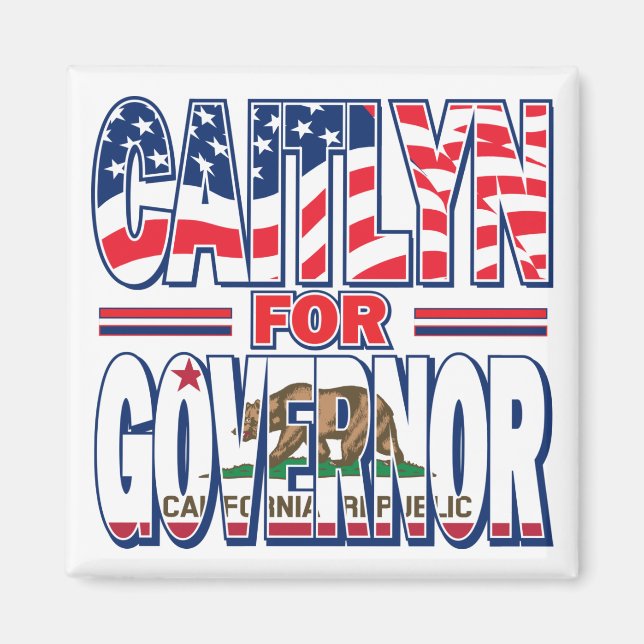 Caitlyn-for-GOV Magnet (Front)