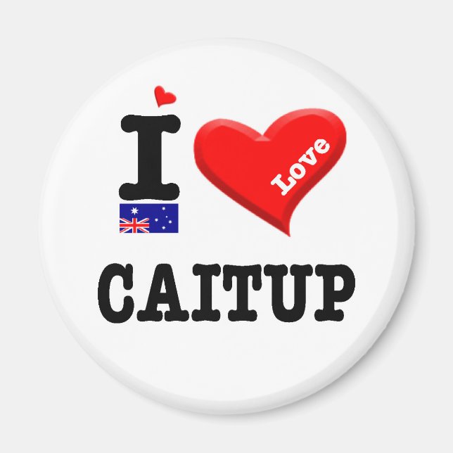 CAITUP - I Love Magnet (Front)