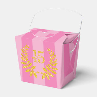 Caja  para recuerdo de 15 años favour box