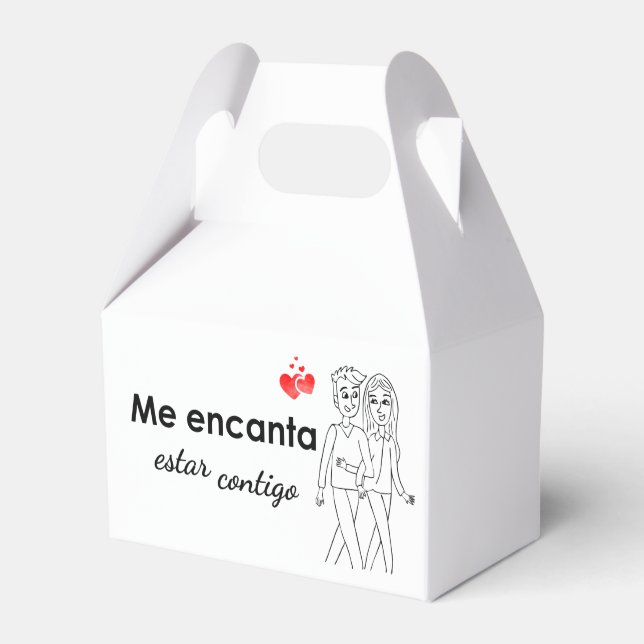 Caja para regalos favour box (Front Side)