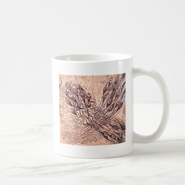 Cajal's Neurons 1 Coffee Mug (Right)